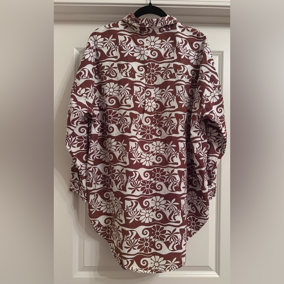 Anthropologie Long Sleeve Poplin Buttondown - Picture 7 of 7